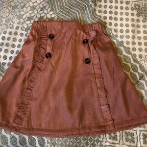 Elegant Ruffled Skirt in Mauve